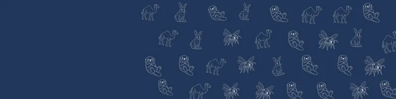 Navy Google Classroom header with white line drawings of sea otter, snowshoe hare, camel, bee on the right