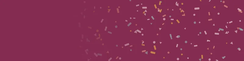 Berry Google Classroom header with a confetti pattern on the right