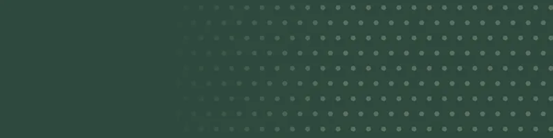 Forest green Google Classroom header with a polka dots pattern on the right
