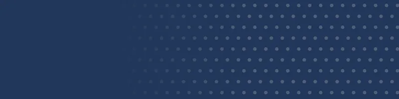 Navy Google Classroom header with a polka dots pattern on the right
